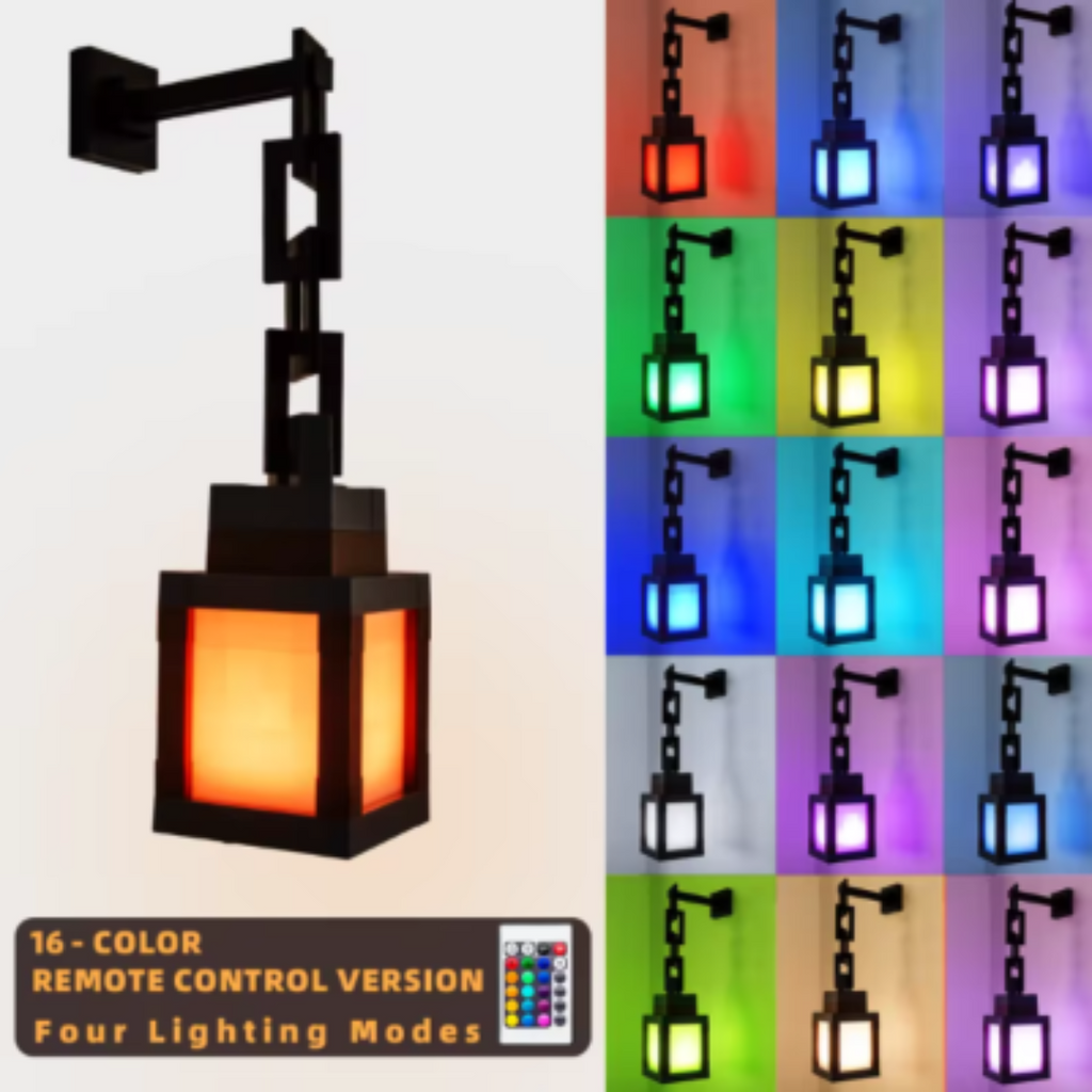 Rechargeable RGB Lamp with Pixel Art Style – LumiCraft Soul Light